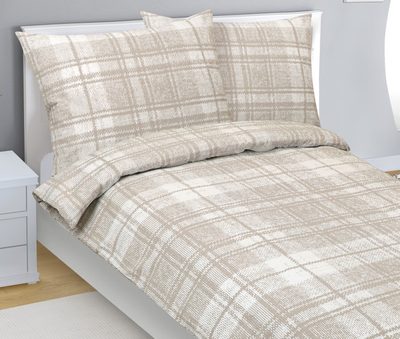 Krepové povlečení Béžová,Bílá 80/311{% if product.brand.name %} – Bellatex{% endif %}