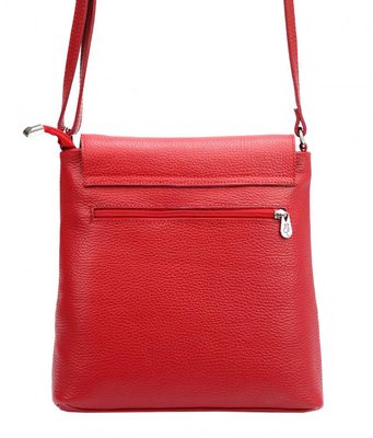 Kožená dámská crossbody kabelka černá – fotka 2
