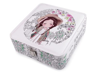 Šperkovnice s obrázkem - 18 cm{% if variant.name %} – 5 bílá béžová{% endif %}