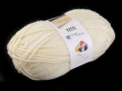 Pletací příze 100 g Yetti{% if variant.name %} – 2 (57207) krémová nejsvět.{% endif %}