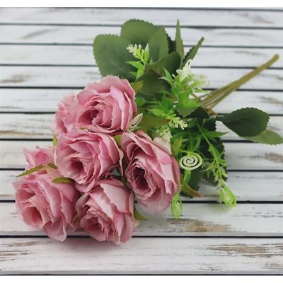 kytice růží mini 32 cm, růžová - 15 x 12 x 32{% if product.brand.name %} – Morex{% endif %}