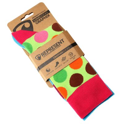 Dlouhé ponožky REPRESENT GRAPHIX COLOR DOTS – fotka 2