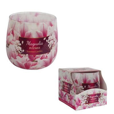 Svíčka vonná ve skle MAGNOLIA INTENSIVE, 100g G - dia 7,5 × 7,8 cm{% if product.brand.name %} – Morex{% endif %}