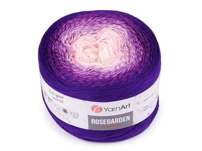 Bavlněná pletací příze Rosegarden 250 g{% if variant.name %} – 3 (321) borůvková{% endif %}
