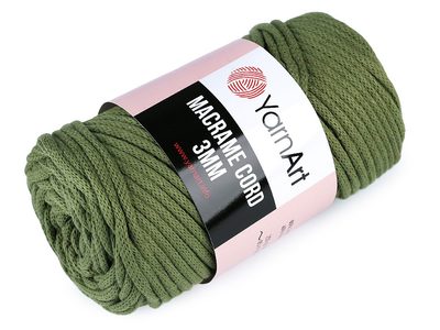 Pletací příze Macrame Cord 3mm 250 g{% if variant.name %} – 5 (787) zelená{% endif %}
