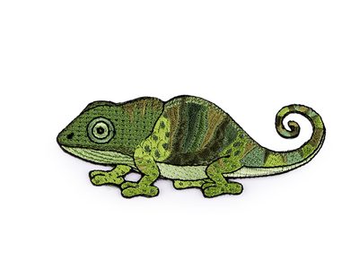 Nažehlovačka zvířata různé motivy{% if variant.name %} – 5 zelená sv. chameleon{% endif %}