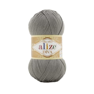 Akrylová příze Diva 100 g{% if variant.name %} – 87 šedá{% endif %}