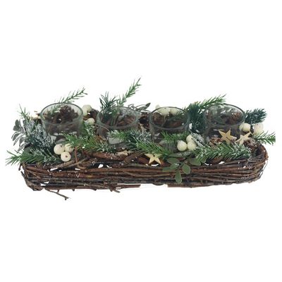 Adventní svícen P1883/2 - 32 × 13 × 10 cm{% if product.brand.name %} – Morex{% endif %}