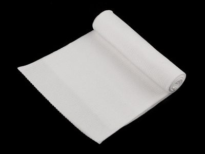 Elastický bavlněný náplet žebrovaný šíře 14 cm{% if variant.name %} – 1 (83cm) krémová světlá{% endif %}