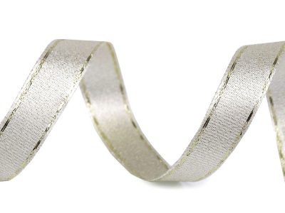 Stuha s lurexem šíře 15 mm návin 10 metrů{% if variant.name %} – 241 zlatá sv. - zlatá{% endif %}