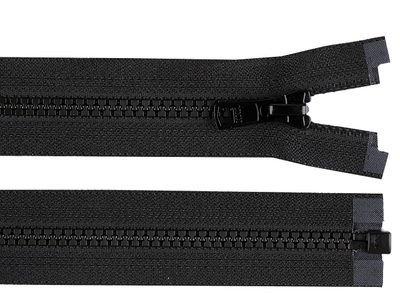 Kostěný zip YKK No 5 délka 80 cm bundový - 580 černá