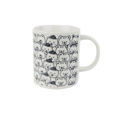 Porcelánový hrnek medvídci X8697 - 360ml; 345 g; D80xH95xBD78mm - Morex