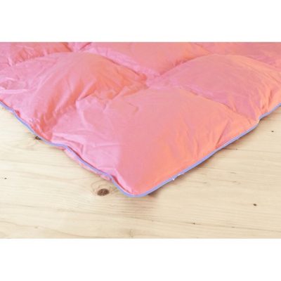 COMFORT Péřová prošívaná přikrývka - RŮŽOVÁ - 140x200 cm – fotka 1