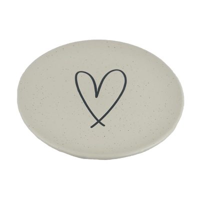 Keramický talíř srdce X6977-26 - 21.5 cm{% if product.brand.name %} – {% endif %}
