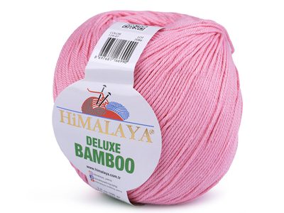 Pletací příze Deluxe Bamboo 100 g{% if variant.name %} – 4 (07) růžová{% endif %}