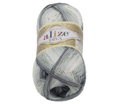 Příze DIVA BATIK Šedá,Černá 1900 100g / 350 m{% if product.brand.name %} – Alize{% endif %}