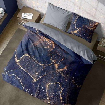 FARO Povlečení bavlněný satén Minerál Blue Bavlna - Satén, 140/200, 70/90 cm – fotka 1