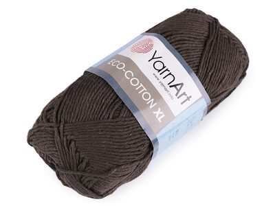 Pletací příze Eco - cotton XL 200 g{% if variant.name %} – 6 (777) hnědá{% endif %}
