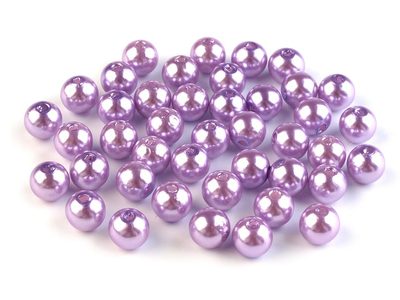 Plastové voskové korálky / perly Glance Ø8 mm 20g{% if variant.name %} – F 24 fialová nejsvětlejší{% endif %}