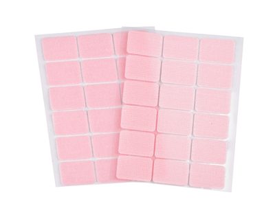 Suchý zip samolepicí obdélníčky 25x32 mm{% if variant.name %} – 6 růžová sv.{% endif %}