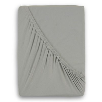 Jersey prostěradlo s lycrou jednolůžko 90x200cm světle šedé{% if product.brand.name %} – Kvalitex{% endif %}