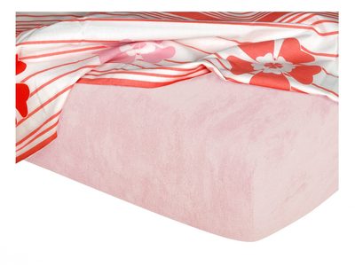 Froté prostěradlo pudrové 90x200x20 cm{% if product.brand.name %} – Dadka{% endif %}