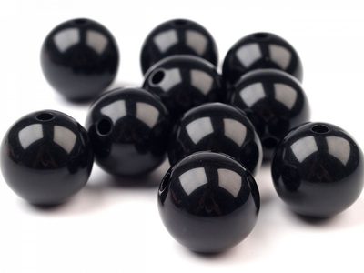 Plastové korálky Color Ø20 mm 5 ks{% if variant.name %} – 8 černá{% endif %}
