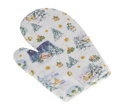 Kuchyňská chňapka vánoční Modrá,Bílá CH/127 28x18 cm{% if product.brand.name %} – Bellatex{% endif %}