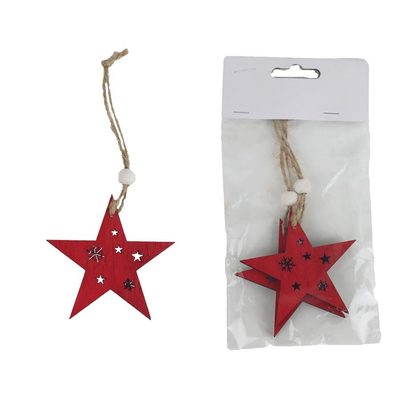 Hvězda k zavěšení, 2 ks D5751-08 - 7 x 7 x 0,5 cm{% if product.brand.name %} – Morex{% endif %}