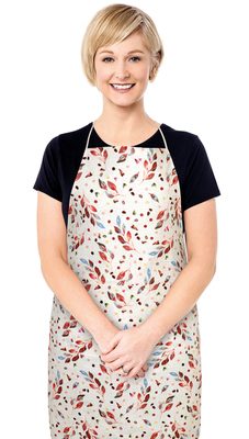 Kuchyňská zástěra BERTA Hnědá,Béžová 7750/607 zástěra 67x84 cm{% if product.brand.name %} – Bellatex{% endif %}