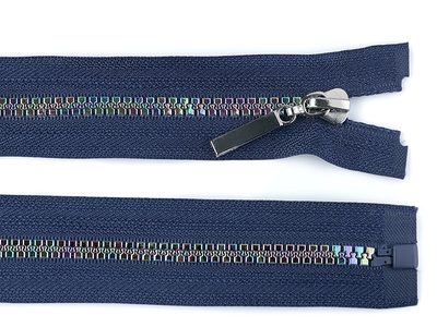 Duhový kostěný zip šíře 5 mm délka 40 cm{% if variant.name %} – 330 modrá tmavá{% endif %}
