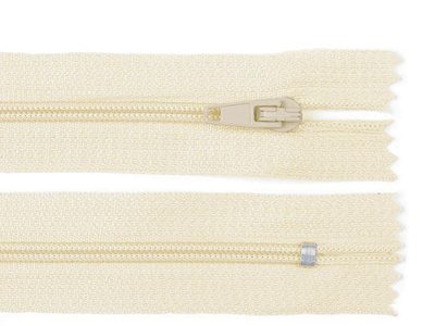 Spirálový zip šíře 3 mm délka 20 cm autolock{% if variant.name %} – 103 krémová nejsvět.{% endif %}