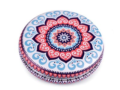 Kosmetické zrcátko mandala{% if variant.name %} – 5 modrá světlá červená{% endif %}