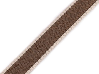 Popruh šíře 25 mm METRÁŽ{% if variant.name %} – 3 hnědá béžová světlá{% endif %}