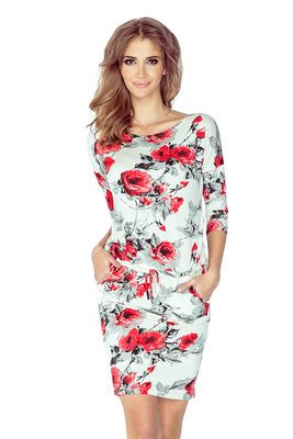 Dámské sportovní šaty 13-73 bílé s květy{% if product.brand.name %} – Numoco{% endif %}