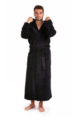 Černý župan s kapucí Tampa Beauty Black - Vestis