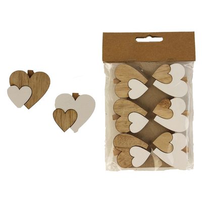 Klipy srdce 6 ks D1428{% if product.brand.name %} – Morex{% endif %}