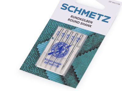 Strojové jehly s kulatým dříkem sdružené 70; 80; 90; 100 Schmetz, pro starší domácí šicí stroje{% if product.brand.name %} – Stoklasa{% endif %}