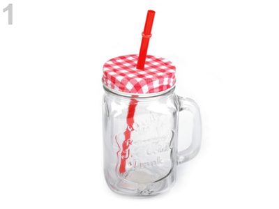 Sklenice s brčkem / káro{% if product.brand.name %} – Stoklasa{% endif %}