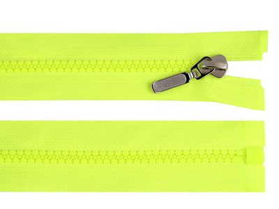 Kostěný zip No 5 délka 90 cm s ozdobným jezdcem{% if variant.name %} – 229 žlutá neon{% endif %}