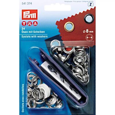 Průchodky 8 mm s podložkou{% if product.brand.name %} – PRYM{% endif %}