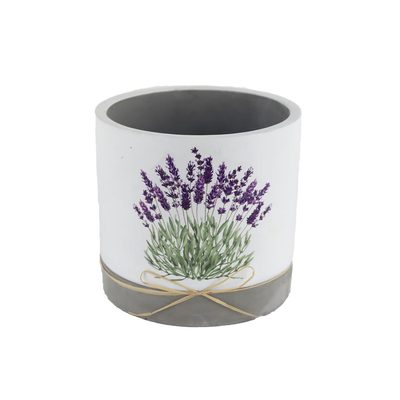 Obal na květiny kulatý levandule X5808/2 - dia 13,5 × 12,5 cm{% if product.brand.name %} – Morex{% endif %}