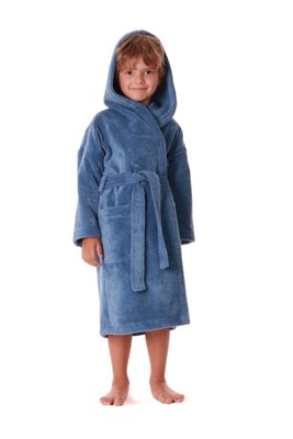 Dětský Župan Tampa s kapucí denim{% if product.brand.name %} – Vestis{% endif %}