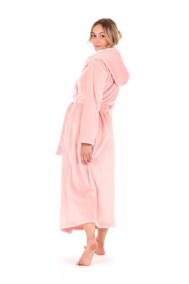 Župan s kapucí Flora růžová perla 39 56 3050{% if variant.name %} – XL{% endif %}