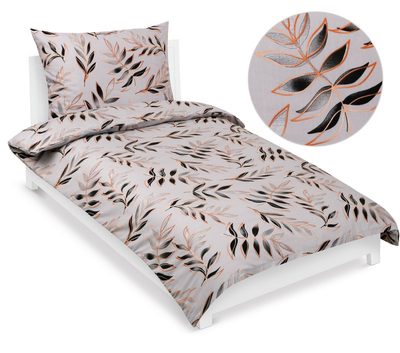 Povlečení bavlněné Šedá,Černá 90/945{% if variant.name %} – 140x220, 70x90 cm{% endif %}