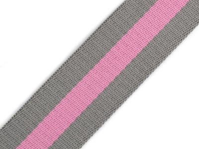Popruh BA+PES šíře 38 mm METRÁŽ{% if variant.name %} – 2 (22) šedá světlá růžová{% endif %}