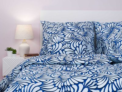 Bavlněné povlečení Iluze 2 světle modrá 140x200, 70x90 cm – fotka 2