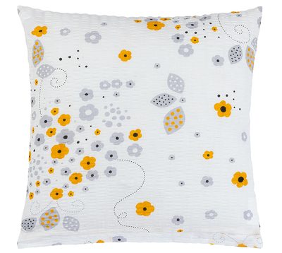 Povláček krepový Šedá,Žlutá 80/323 40x40 cm{% if product.brand.name %} – Bellatex{% endif %}