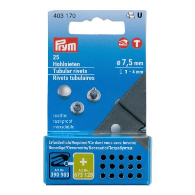 Nýty duté 7,5 mm 25 ks, náhradní balení – fotka 1