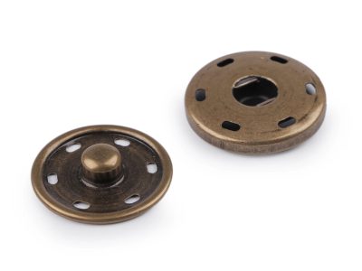 Kovové patentky / druky Ø30 mm 5 párů{% if variant.name %} –  4 staromosaz {% endif %}